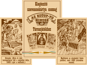 Kiegészítő szerencsekártya csomag Az Ezüst-tó kincse társasjátékhoz
