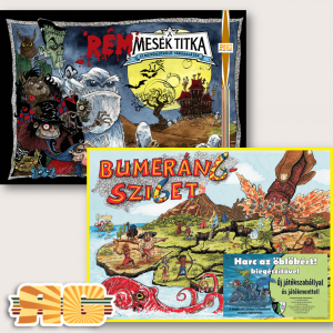 Bumeráng - Sziget társasjáték Harc az öblökért! kiegészítővel + A Rémmesék Titka társasjáték csomag